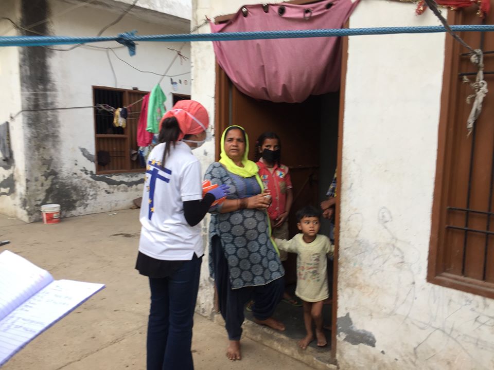 7th Distribution Drive at Lalru and Kauli Majra Derabassi on 12th April 2020 Drive Photo